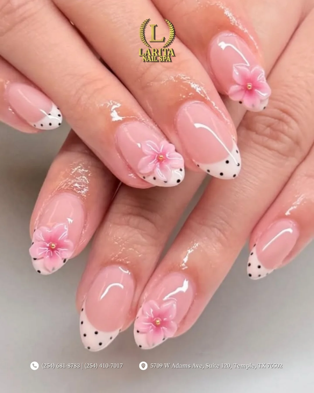 Larita nail art detail